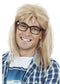 Waynes World Garth Algar Costume Wig Set & Glasses Mens 90s Blonde Wigs